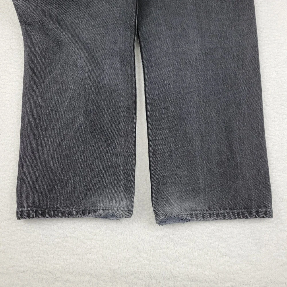 Levis 501XX Straight Leg‎ Jeans Mens 38 x 30 Black Cotton Denim Pants Faded